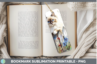 Ragdoll Bookmark Fence Cats Sublimation Printable Designs