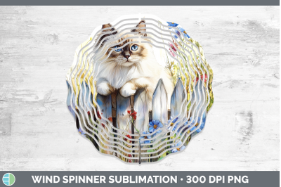 Ragdoll Wind Spinner Fence Cats Sublimation Spinner Designs