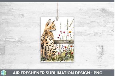Savannah Air Freshener Fence Cats Sublimation Car Scent Desi