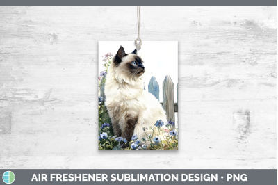 Birman Air Freshener Fence Cats Sublimation Car Scent Design