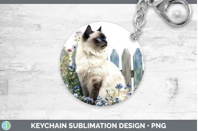Birman Keychain Fence Cats Sublimation Keyring Designs