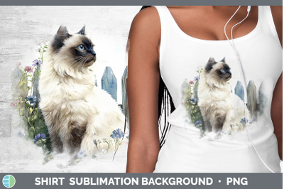 Birman Shirt Fence Cats Sublimation Background Designs