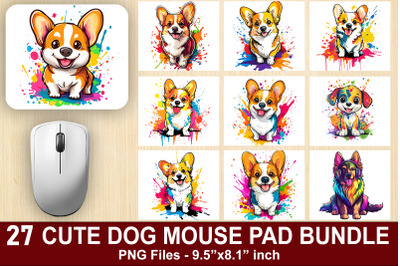 Dog Mouse Pad Bundle  PNG Files