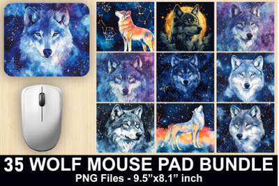 Wolf Mouse Pad Sublimation Bundle