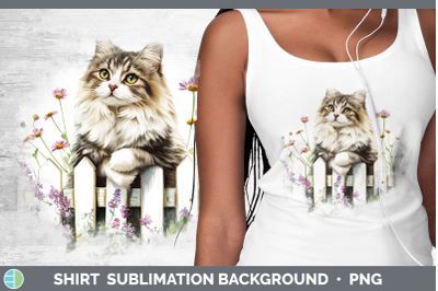 Siberian Shirt Fence Cats Sublimation Background Designs