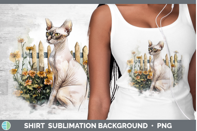 Sphynx Shirt Fence Cats Sublimation Background Designs
