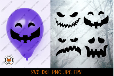 Halloween Pumpkin Face SVG, Pumpkin Faces Cut File