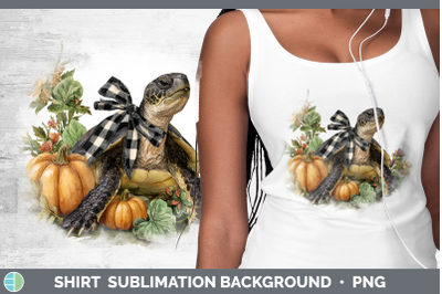 Sea Turtle Shirt Animals Autumn Pumpkin Sublimation Backgrou