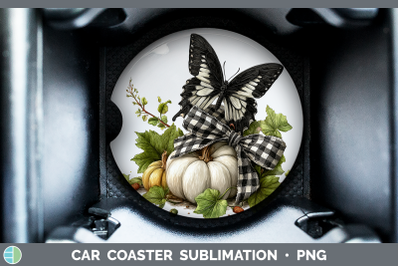 Butterfly Car Coaster Animals Autumn Pumpkin Sublimation Dri