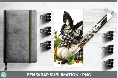 Butterfly Pen Wrap Animals Autumn Pumpkin Sublimation Pen De