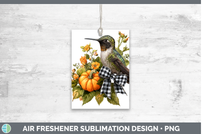 Hummingbird Air Freshener Animals Autumn Pumpkin Sublimation
