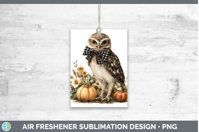 Owl Air Freshener Animals Autumn Pumpkin Sublimation Car Sce