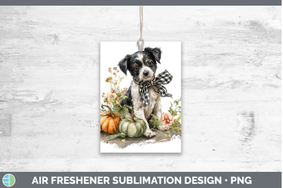 Puppy Air Freshener Animals Autumn Pumpkin Sublimation Car S