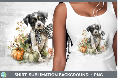 Puppy Shirt Animals Autumn Pumpkin Sublimation Background De