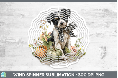 Puppy Wind Spinner Animals Autumn Pumpkin Sublimation Spinne