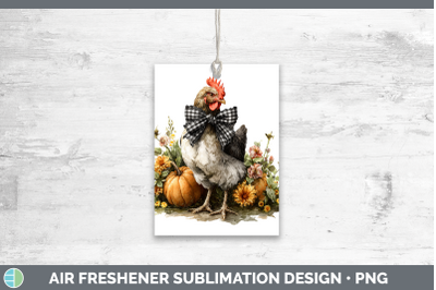 Chicken Air Freshener Animals Autumn Pumpkin Sublimation Car