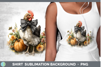 Chicken Shirt Animals Autumn Pumpkin Sublimation Background