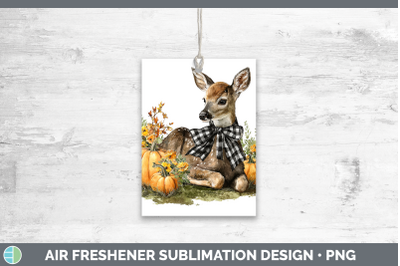 Deer Air Freshener Animals Autumn Pumpkin Sublimation Car Sc