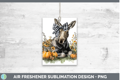 Moose Air Freshener Animals Autumn Pumpkin Sublimation Car S