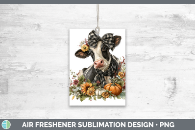 Cow Air Freshener Animals Autumn Pumpkin Sublimation Car Sce