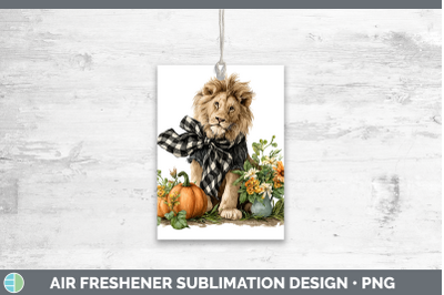 Lion Air Freshener Animals Autumn Pumpkin Sublimation Car Sc