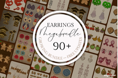 Earrings Laser Cut Mega Bundle