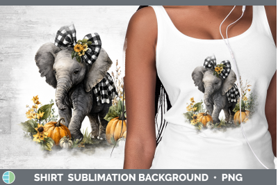 Elephant Shirt Animals Autumn Pumpkin Sublimation Background