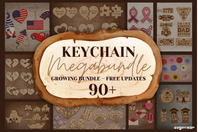 Keychains Laser Cut Mega Bundle
