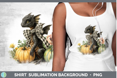 Dragon Shirt Animals Autumn Pumpkin Sublimation Background D