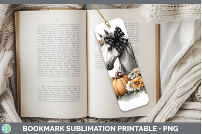 Unicorn Bookmark Animals Autumn Pumpkin Sublimation Printabl