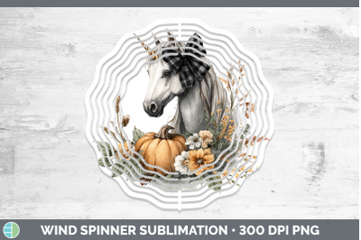 Unicorn Wind Spinner Animals Autumn Pumpkin Sublimation Spin