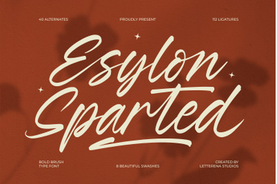Esylon Sparted - Bold Brush Type Font