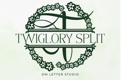 Twiglory Split Monogram