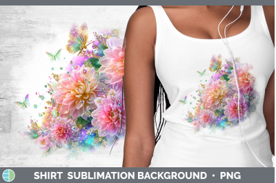 Chrysanthemum Shirt Flowers 01 Rainbow Summer Sublimation Ba