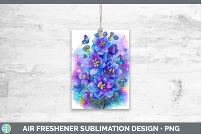 Delphinium Air Freshener Flowers 01 Rainbow Summer Sublimati