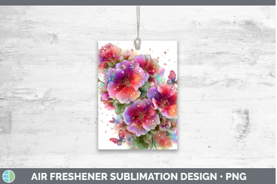 Geranium Air Freshener Flowers 01 Rainbow Summer Sublimation