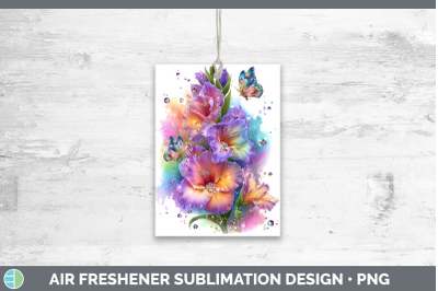 Gladiolus Air Freshener Flowers 01 Rainbow Summer Sublimatio