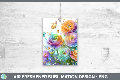 Ranunculus Air Freshener Flowers 01 Rainbow Summer Sublimati