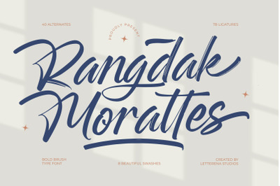 Rangdak Morattes - Bold Brush Type Font