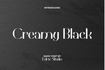 Creamy Black