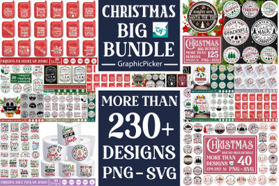 Mega Christmas Farmhouse Bundle, Christmas Big Bundle