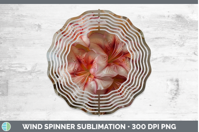 Azalea Wind Spinner 3D Agate Flowers Sublimation Spinner Des