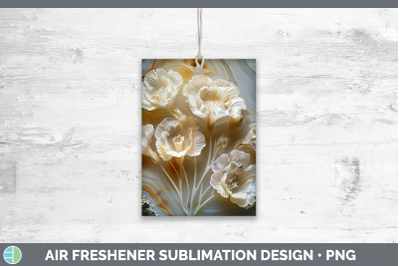 Freesia Air Freshener 3D Agate Flowers Sublimation Car Scent