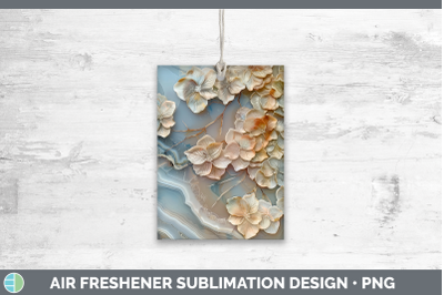 Hydrangea Air Freshener 3D Agate Flowers Sublimation Car Sce