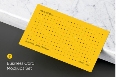 Modern Business Card Mockup Set