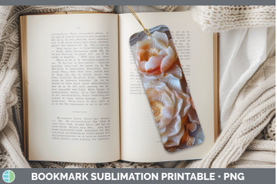 Lotus Bookmark 3D Agate Flowers Sublimation Printable Design