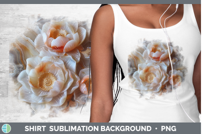 Lotus Shirt 3D Agate Flowers Sublimation Background Designs