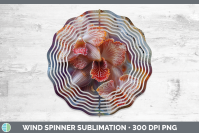 Orchid Wind Spinner 3D Agate Flowers Sublimation Spinner Des