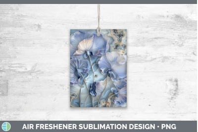 Sweet Pea Air Freshener 3D Agate Flowers Sublimation Car Sce