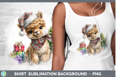 LLama Shirt Farm Christmas Santa Sublimation Background Desi